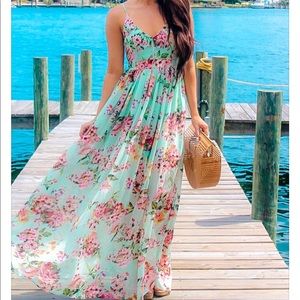 Floral maxi dress